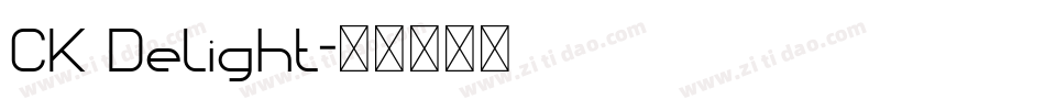 CK Delight字体转换